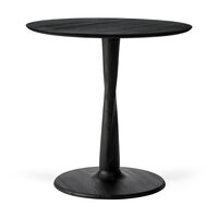 Torsion Bord Ø70x69 Cm cm Svart Eik