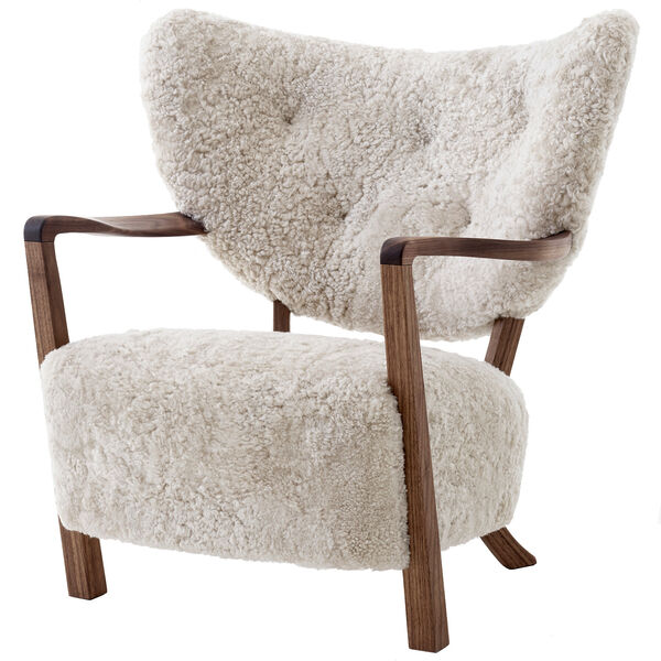 Wulff ATD2 Loungestol Valnøtt / Sheepskin Moonlight