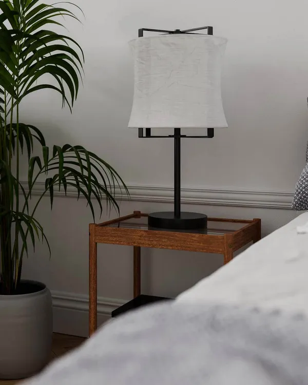 Softy Bordlampe Matthvit / Matt Svart