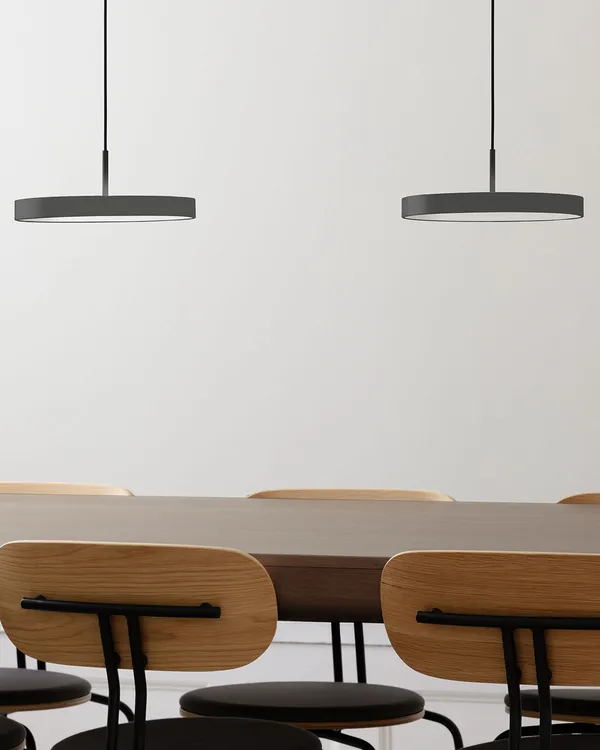 Asteria Plus Pendel Medium Anthracite Grey / Sort