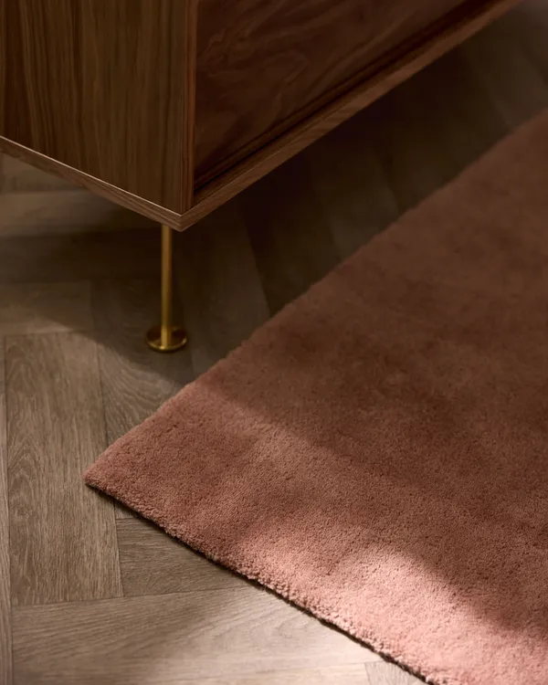 Nordic Plain Ullmatta 250x350 cm Dusty Rose