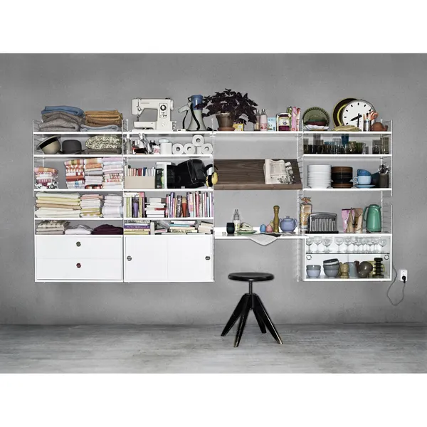 String Gavle Gulv 30x200 cm 1-pak Hvide