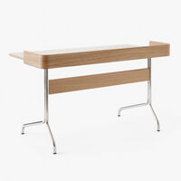 Pavilion AV17 Pöytä Mushroom / Oak / Chrome Leg