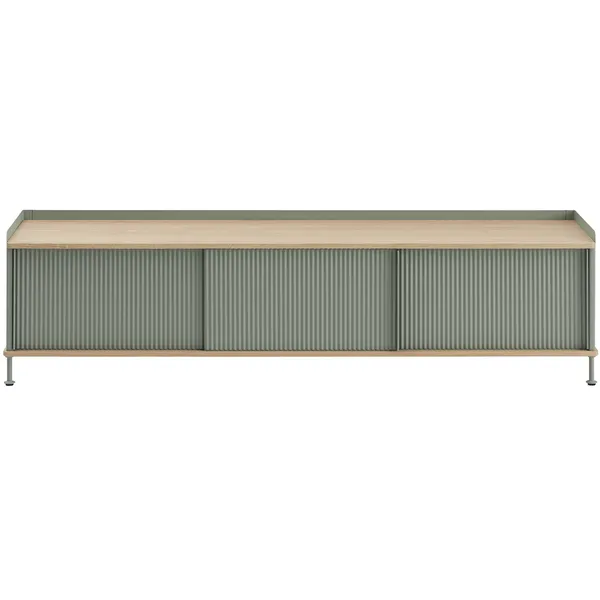 Enfold Skjenk 45x186 cm Oljet Eik / Dusty Green