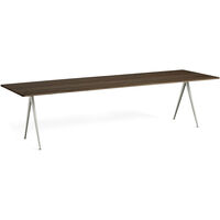 Pyramid 02 Spisebord 85x300 cm Beige / Røkt Eik
