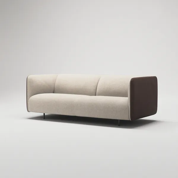 Urban 25-Sitssoffa Paneltyg Beige Breeze / Läder