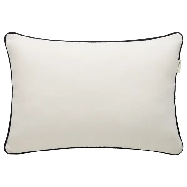 Soft Pude 40x60 cm Offwhite / Sort