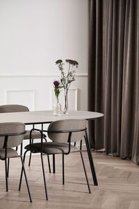 Tree Spisebord L: 220cm Beige Top / Sorte Ben