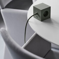 Square 1 Forlængerledning med USB-C / Magnet 18 m Egegrøn