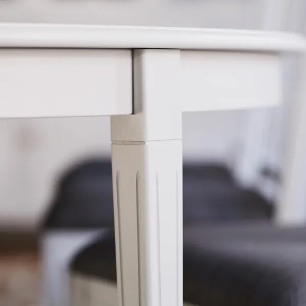 Stockholm 2.0 Dining table Ø114 Incl. 3 Inlays Whitewash