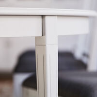 Stockholm 2.0 Dining table Ø114 Incl. 3 Inlays Whitewash