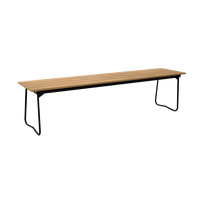 Benk 9 170 cm Oljet Eik / Sort Stål