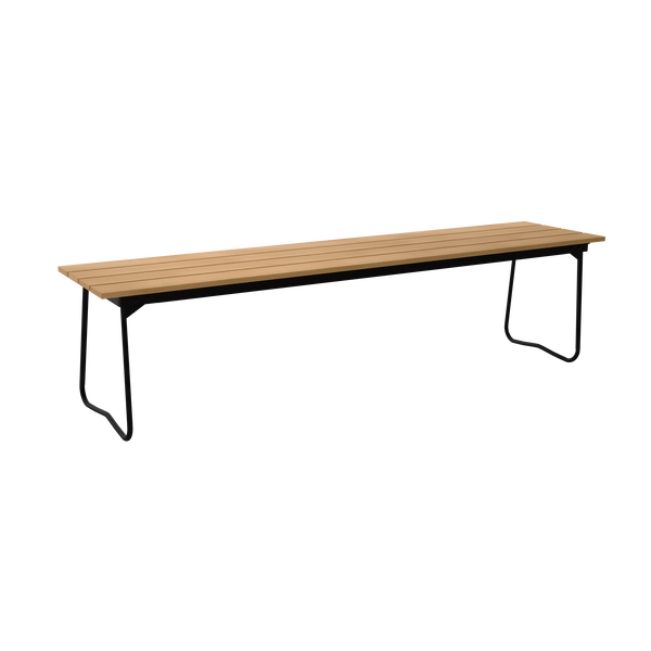Bænk 9 170 cm Olieret Eg / Sort Stål