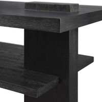 Abstract Sidebord Teak Sortbejdset