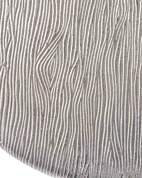 Thick Disk Sidobord Silver