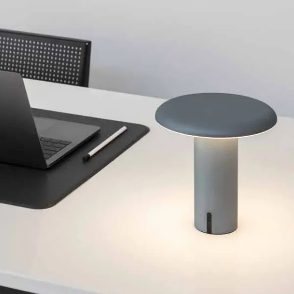 Takku Bordlampe Bærbar Anodized Grey