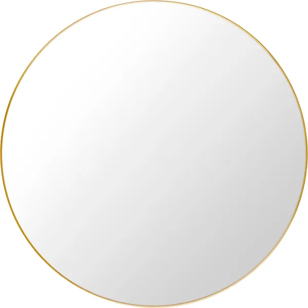 Väggspegel 110 cm Polerad Mässing
