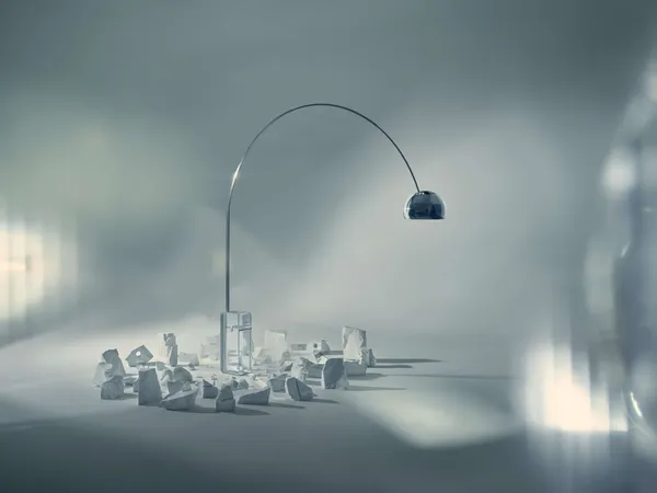 Arco K Golvlampa Crystal