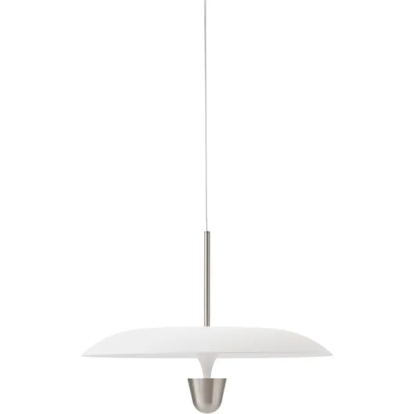 Kantarell Pendel 55 cm Aluminium / Vit