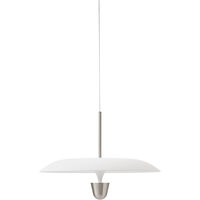 Kantarell Pendel 55 cm Aluminium / Vit