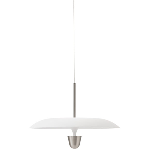 Kantarell Pendel 55 cm Aluminium / Hvit