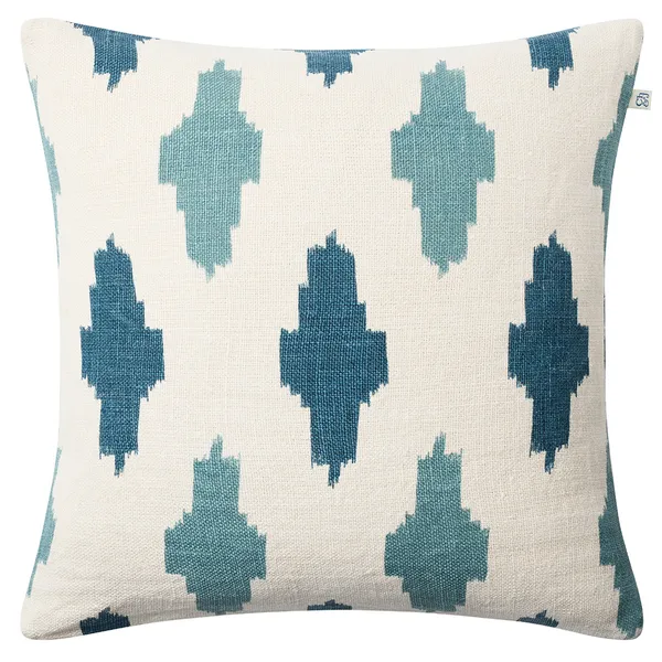 Ikat Agra Kuddfodral 50x50 cm Heaven Blue/Palace Blue