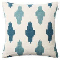 Ikat Agra Kuddfodral 50x50 cm Heaven Blue/Palace Blue