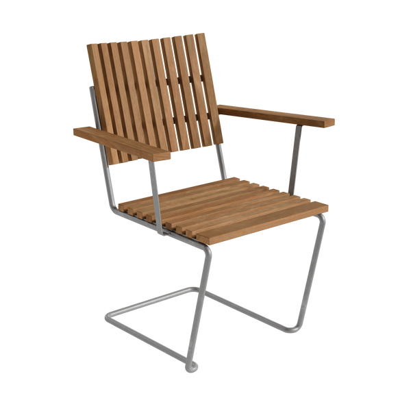 Bovik Nojatuoli Teak / Kuumagalvanoitu Teräs