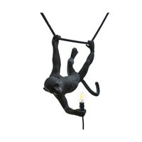 Monkey Lamp Swing Av Harpisk For Utendørs Bruk Sort
