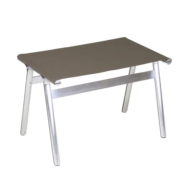 Union Taburet Aluminium / Taupe