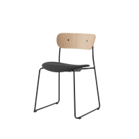 Pavilion AV52 Matstol Polstrad Sits Svart/Re-Wool