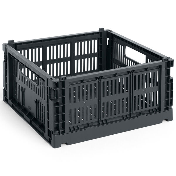 Colour Crate Medium Square Oppbevaring Charcoal