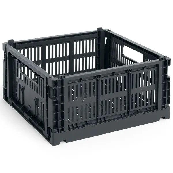 Colour Crate Medium Square Oppbevaring Charcoal