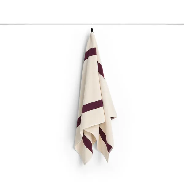 Stripe Towel 70x140 cm Burgundy