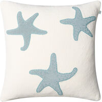 Star Fish Putetrekk 50x50 cm Off-white / Aqua
