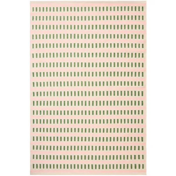 Ladakh Uldgulvtæppe 230x320 cm Cactus Green / Dusty Pink