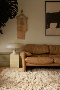 Shaggy Ryatæppe 250X350 cm Let Lysebrunt