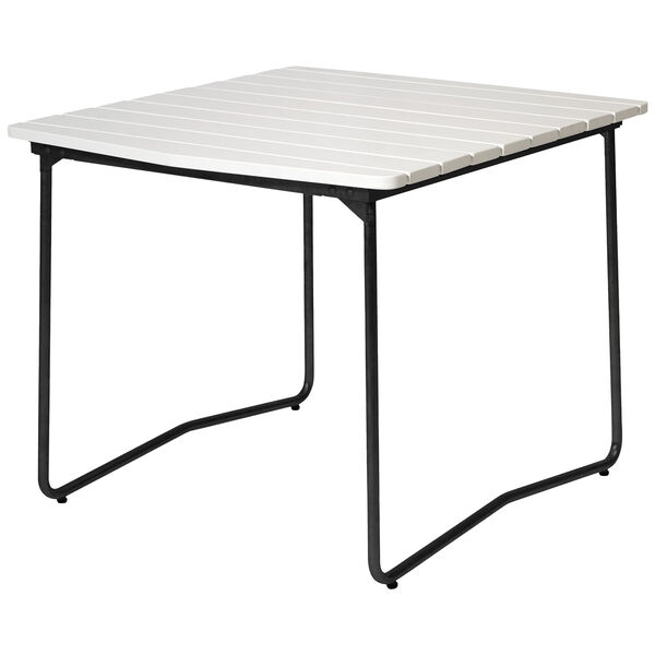 B31 Bord 84x92 cm White lacquered Eik / Sort