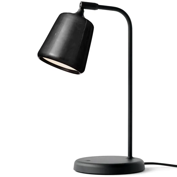 Material Table Lamp Black Marble