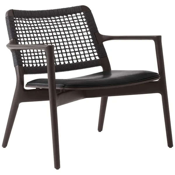 Cabin Loungestol Mørk Eik / Black Leather