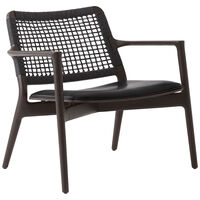 Cabin Loungestol Mørk Eik / Black Leather