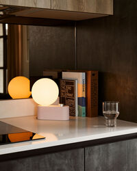 Alumina Table Lamp with Sphere IV Pink