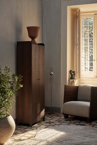 Sill Cupboard - Tall - Dark Stained Oak