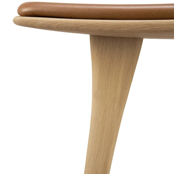 Osso Barstol Ek / Konjak Läder