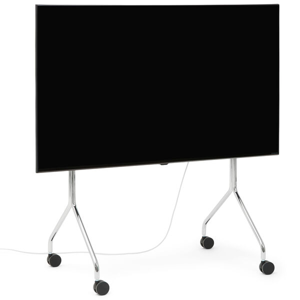 Moon Rollin' Tv Stand Chrome