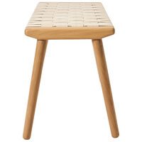 Seat Bänk Vitpigmenterad Ek