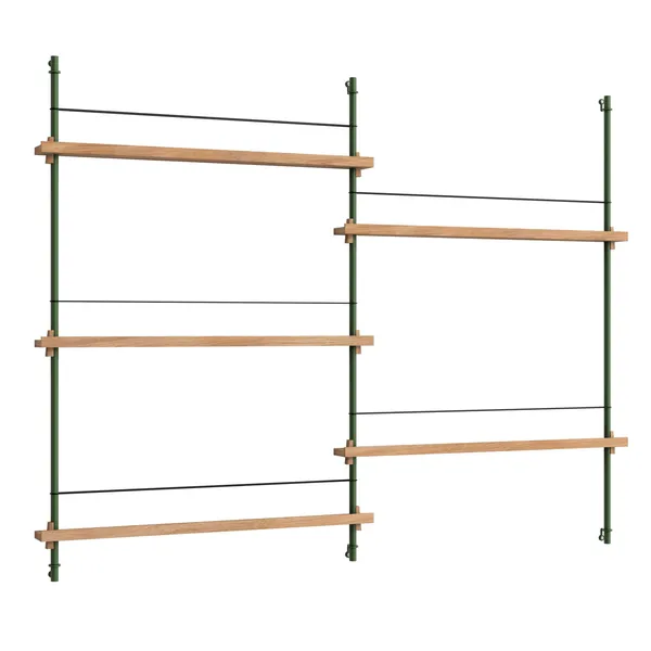 Magazine Hylle 123x162 cm Oak/Grønn