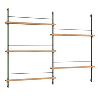 Magazine Hylle 123x162 cm Oak/Grønn