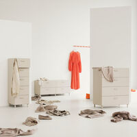 Relief Kommode Høy med Ben Beige