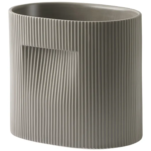 Ridge Krukke 24 cm Taupe